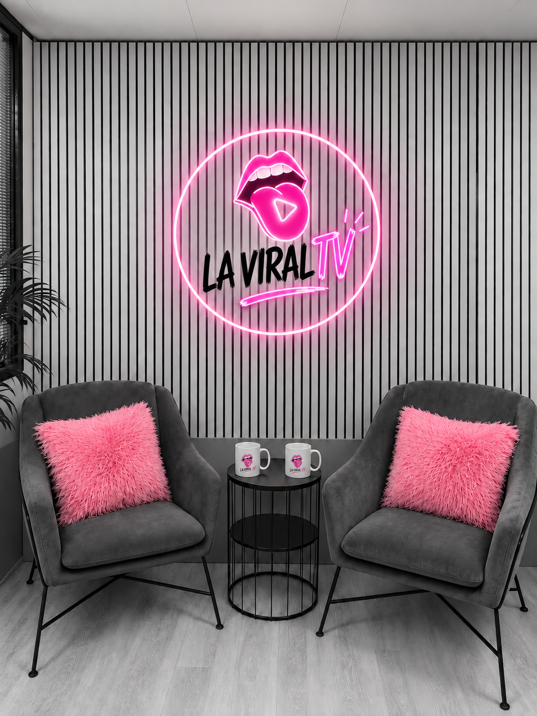 Estudio de podcast de La Viral TV